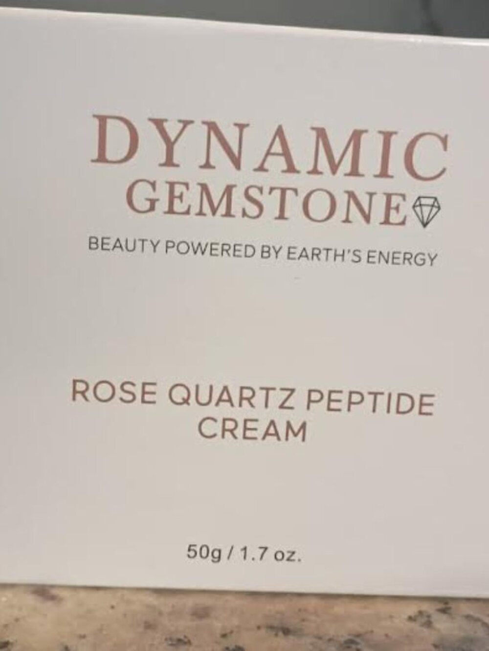 DYNAMIC GEMSTONE ROSE QUARTZ PEPTIDE CREAM - 1.7 fl oz / 50 g - BRAND NEW-SEALED